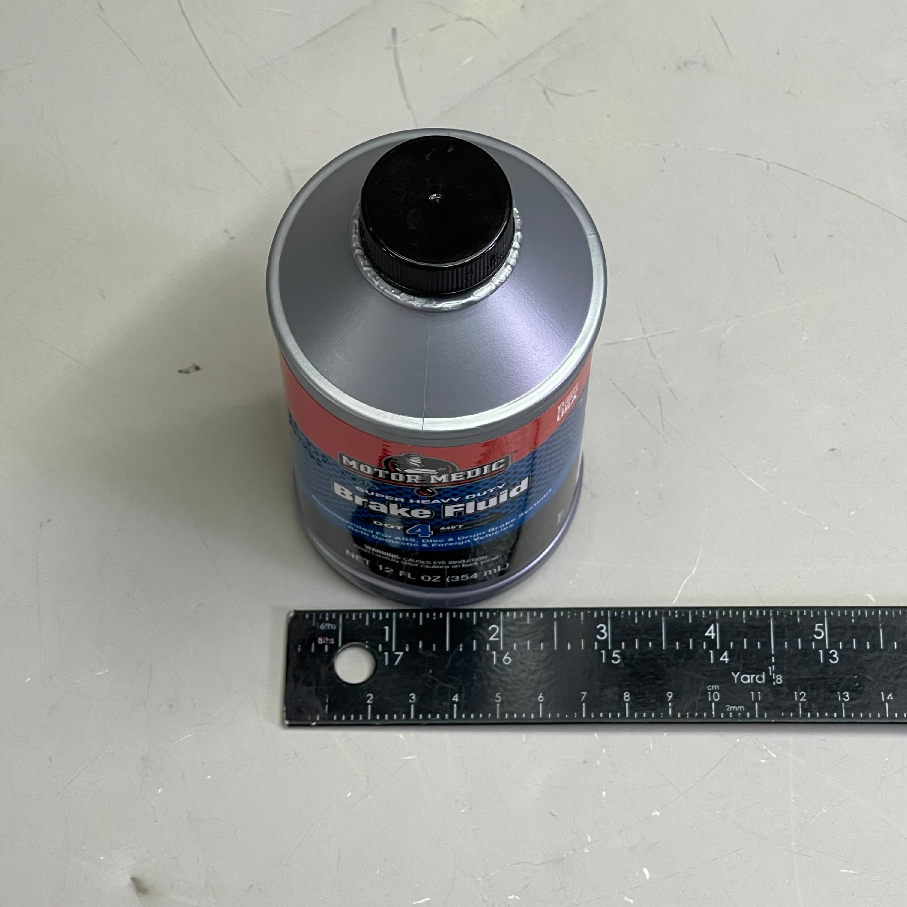 MOTOR MEDIC (6 PACK) Super Heavy Duty Dot 4 Brake Fluid 12 fl oz Grey M4512