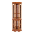 Corner Curio Cabinet With 5 Shelves And Lighting System