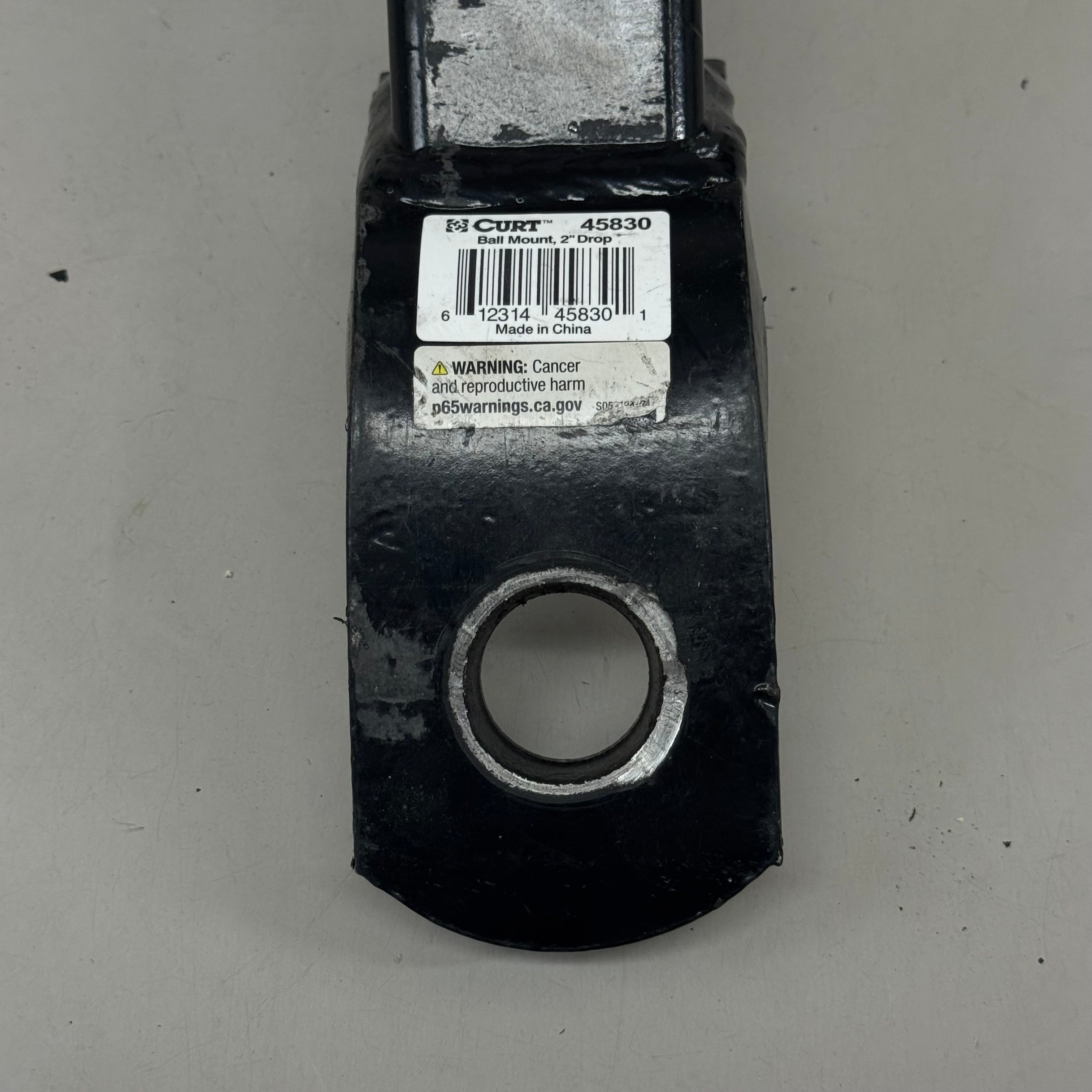 CURT Ball Mount Hitch Steel Shank No Ball 12" Overall Length Black 50700C-R1 (As-Is See Images)