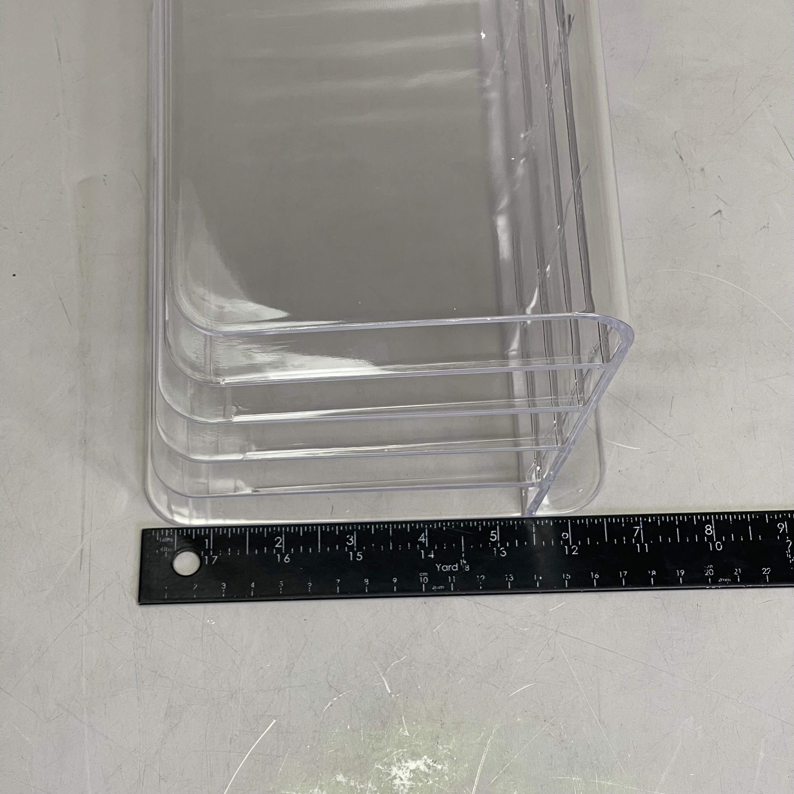 TRU RED 5-Slot Letter Sorter 9.5" x 6.5" x 6.3" Clear TR62285