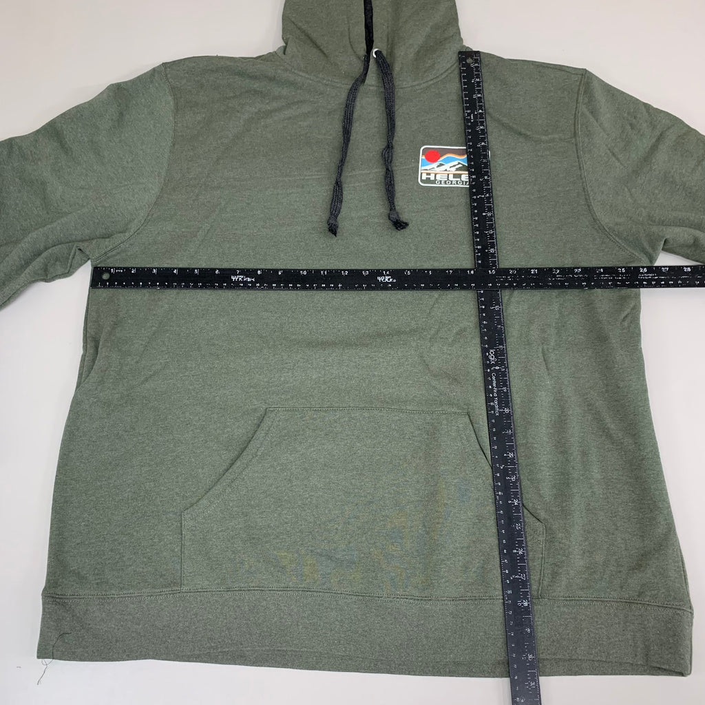 LONEROCK Helen Georgia Tie Hoodie Sz 2X-Large Green