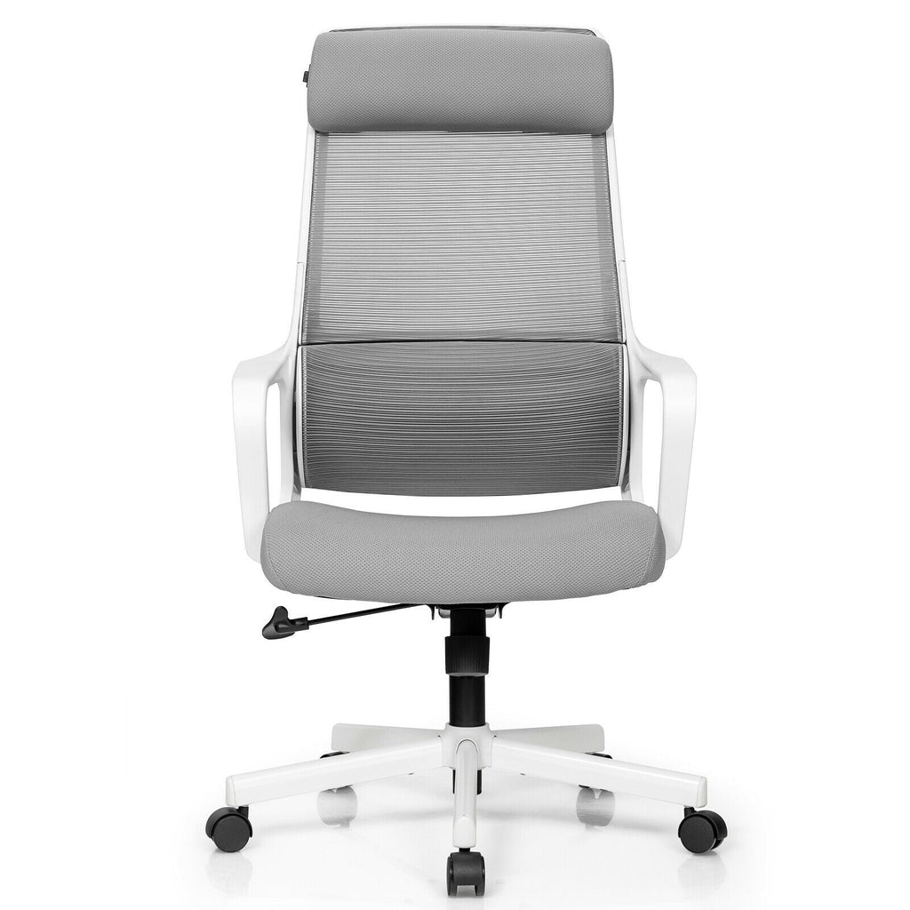 Adjustable Mesh Office Chair with Heating Support Headrest