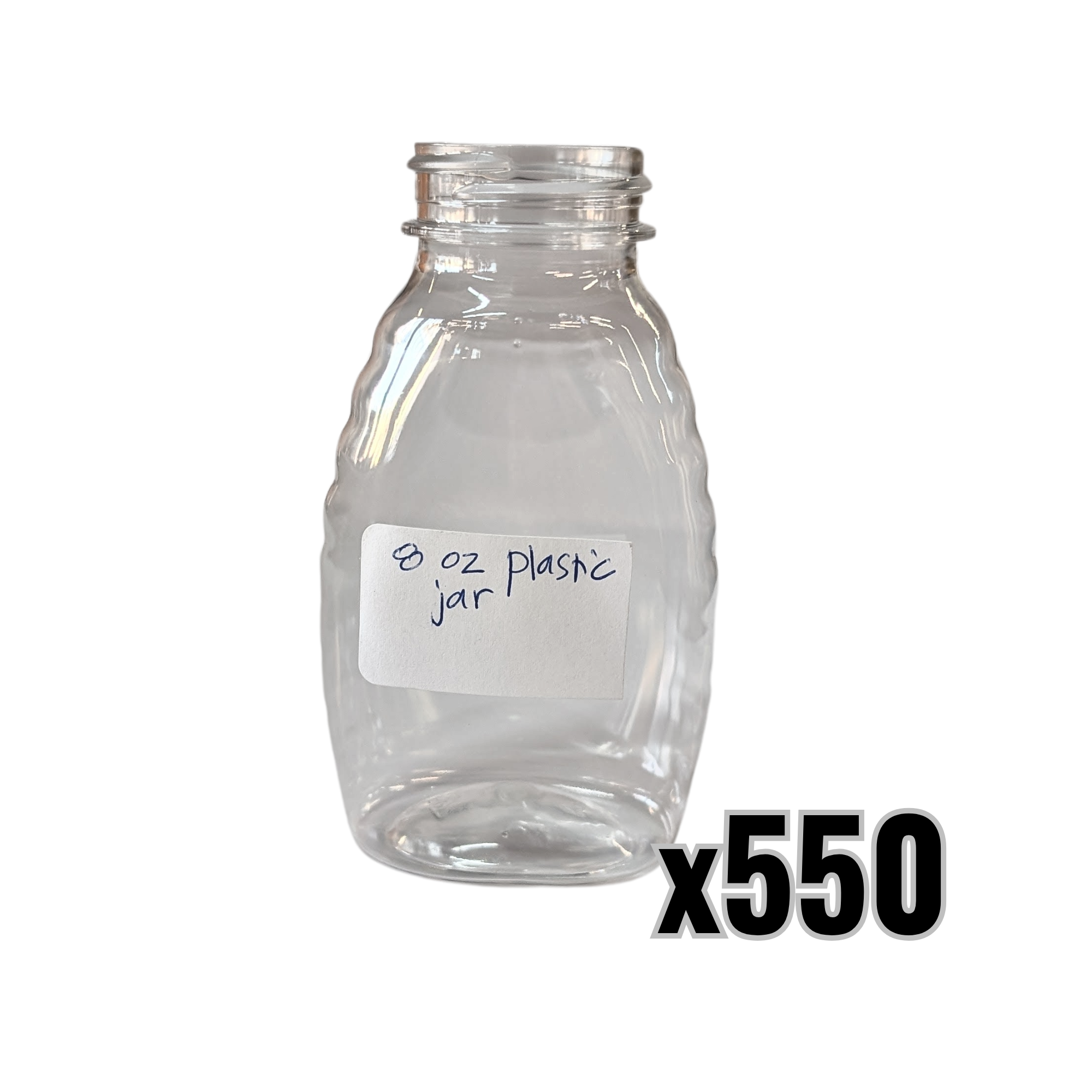 8 oz Plastic Classic Honey Jars