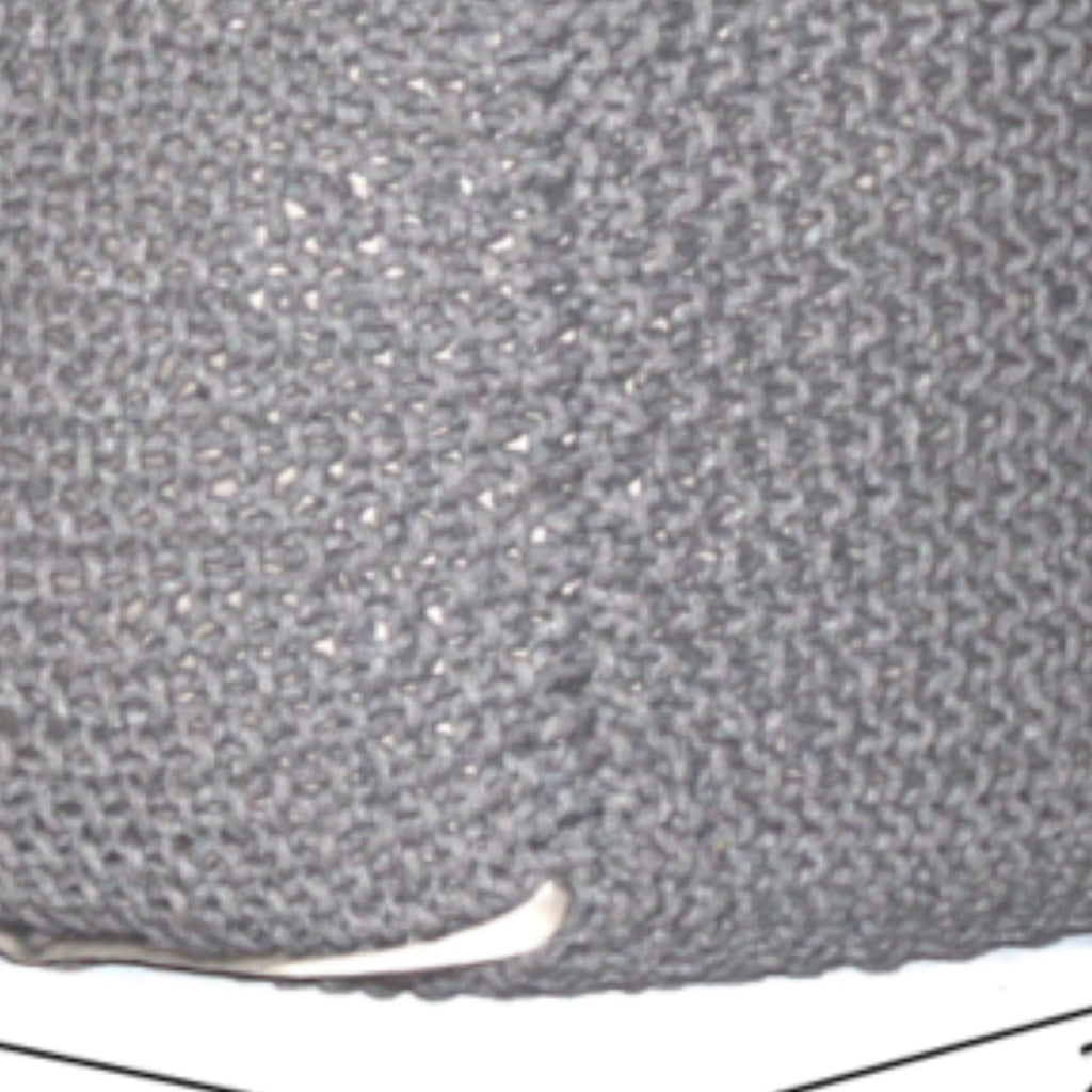 Semi Rounded Pouf Cable Knitted Perfect Seating