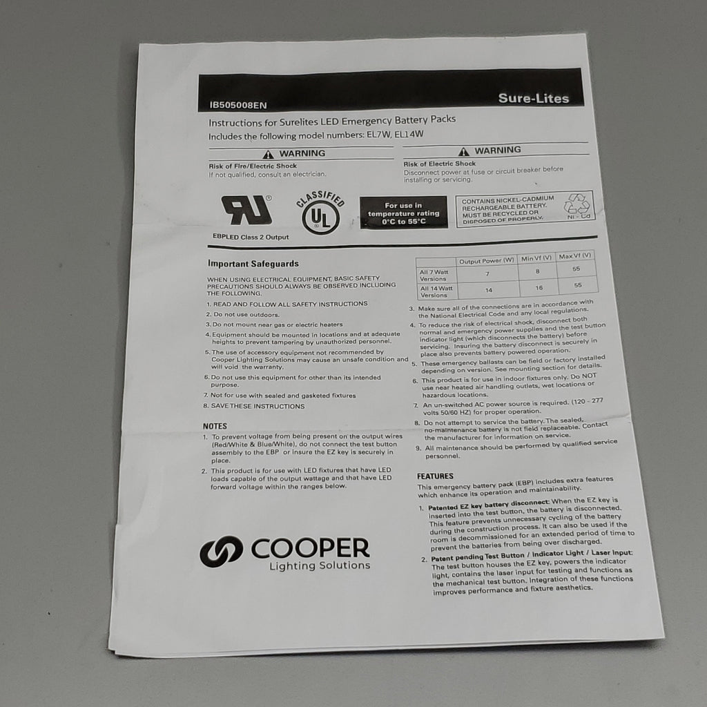 COOPER LIGHTING 3 PK LED Recessed Troffer 2'x4' 24CZ2-30-UNV-EL7W-L840