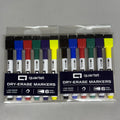 QUARTET (2 PACKS of 6 MARKERS Each) Mini Dry-Erase Markers w/ Eraser & Magnet