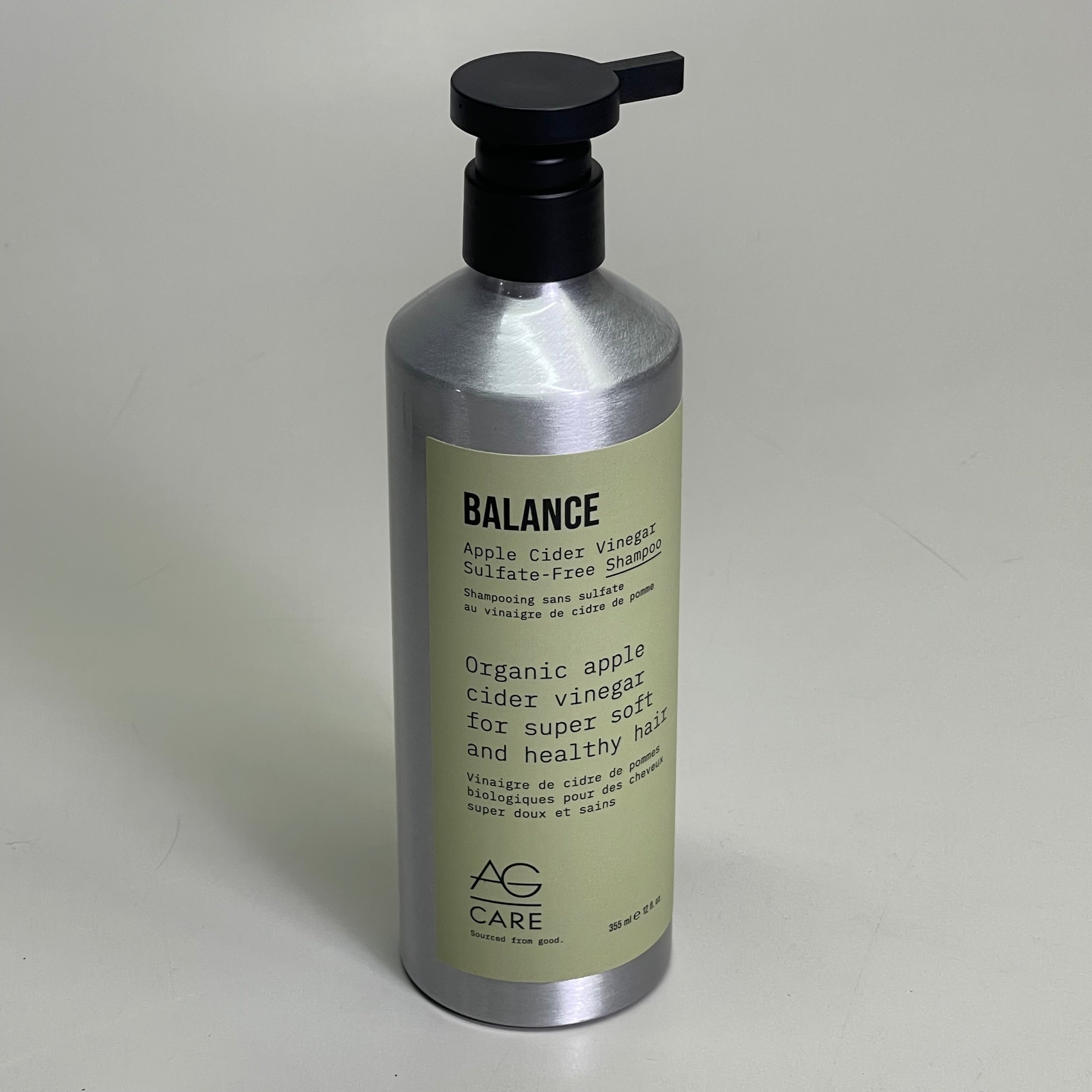AG CARE Balance Shampoo Apple Cider Vinegar Sulfate-Free 12 fl oz 100094