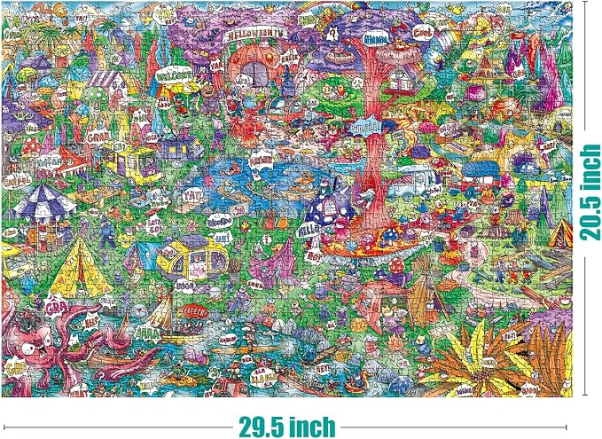 Antelope - 1000 Piece Puzzle for Adults, Cat Campsite Jigsaw Puzzles 1000 Pieces, High Resolution, Matte Finish, Smooth Edging, No Dust Creative Artistic Puzzle