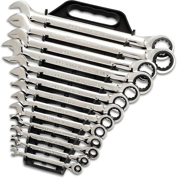GEARWRENCH 25 Pc. Combination Ratcheting Wrench Set, SAE/MM - 86700 (Pack of 2)