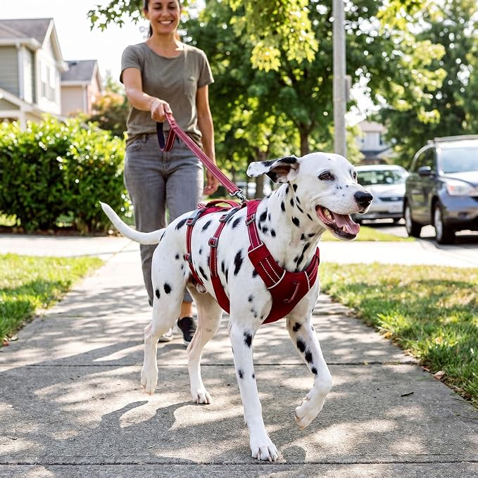 Tuff Pupper Escape Proof Dog Harness for Extra Large Dogs | No Pull Lightweight Adjustable Harness | No Escape Multifunctional Outdoor Pet Gear | Strong Durable Breathable | Secure Comfortable Fit