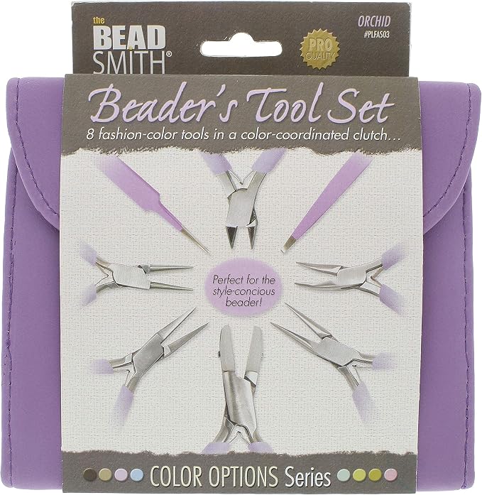 The Beadsmith Fashion Color Pliers, Jewelry Making Supply Set of 8