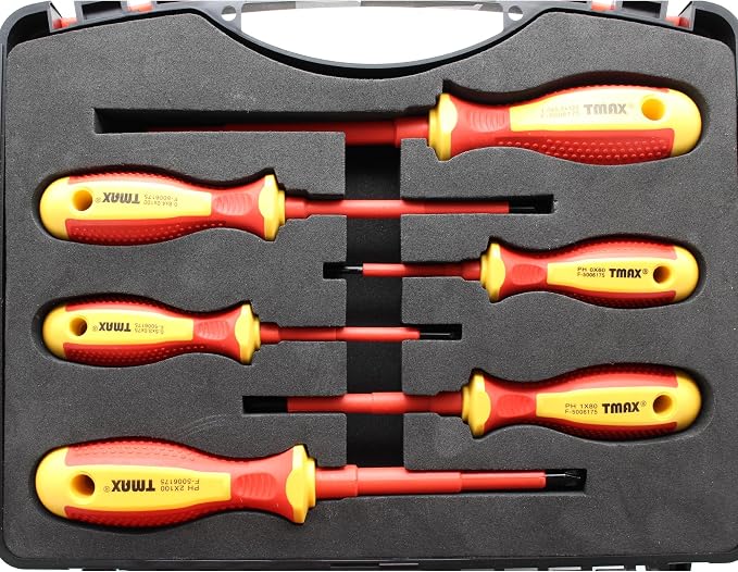 TMAX 9p 1000V VDE Insulated Electrician Tool Set with Plier and Screwdriver