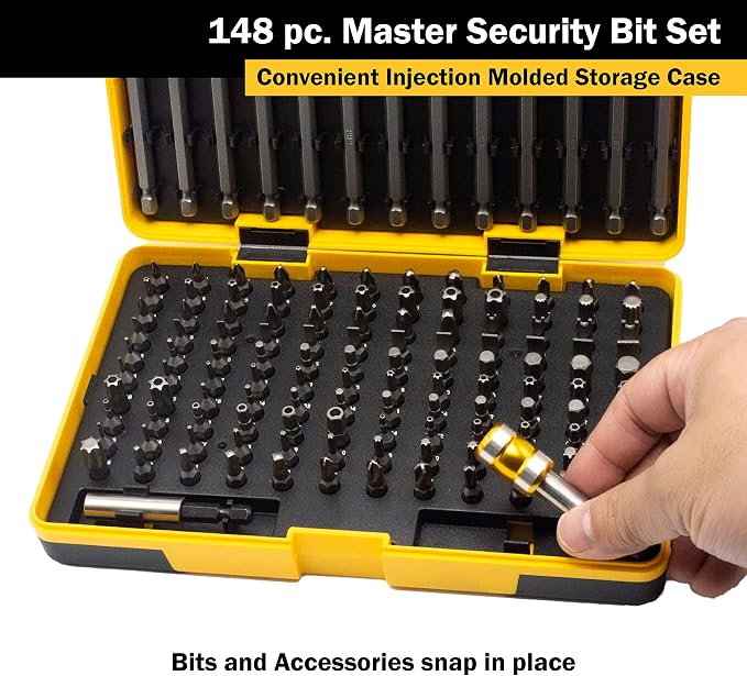 Titan 16148 148-Piece Master Security Bit Set