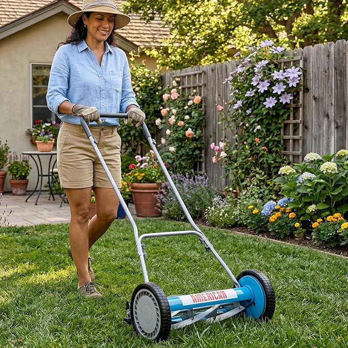 American Lawn Mower Company 2815-18 18-Inch 5-Blade Reel Push Lawn Mower