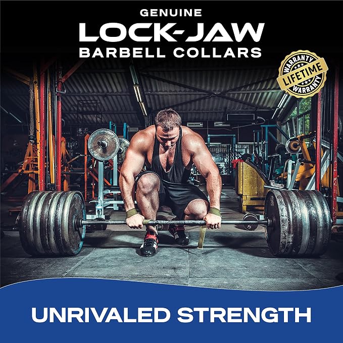 Lock-Jaw PRO 2 AXLE Barbell Collars/Clamps, 1.9" Olympic Bars