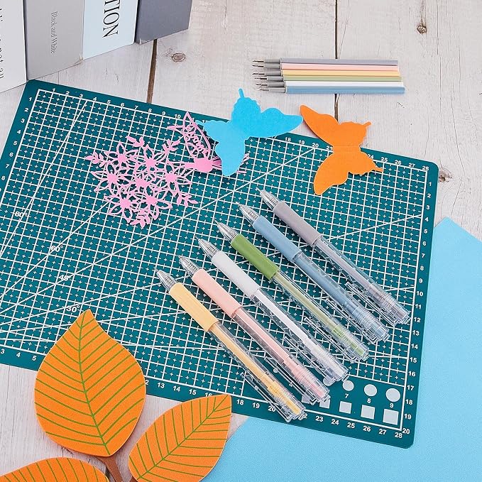 Lanties 18 Pieces Art Cutting Tools Knife Pen Craft Paper Cutter Pen Carving Tools for DIY Kit Scrapbooking Drawing and Crafting Utility Precision Paper Cutting Tool