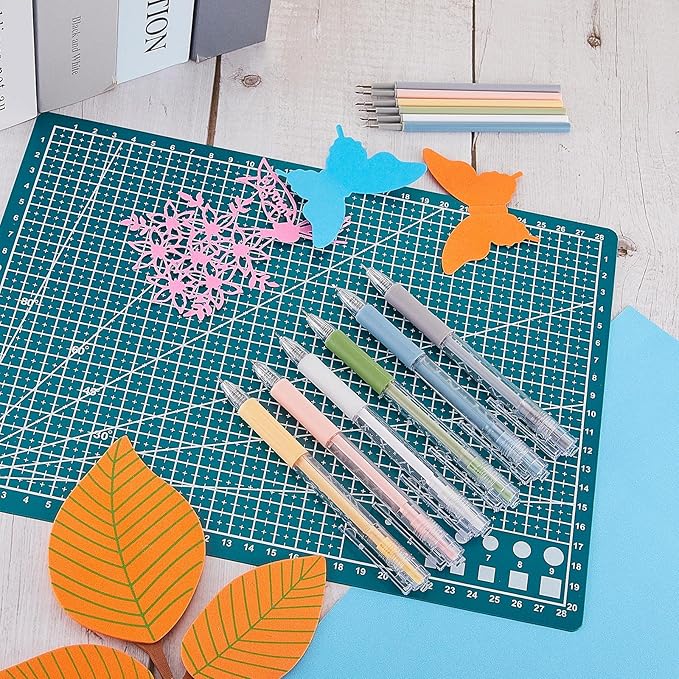 Lanties 18 Pieces Art Cutting Tools Knife Pen Craft Paper Cutter Pen Carving Tools for DIY Kit Scrapbooking Drawing and Crafting Utility Precision Paper Cutting Tool
