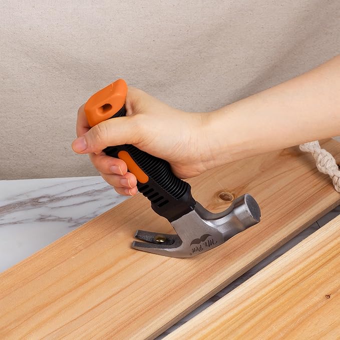 Mr. Pen- Claw Hammer, 8oz, Orange, Magnetic, Small Claw Nail Hammer for Women for Camping, Wood Working, House Repairs, Claw, Stubby, Tack