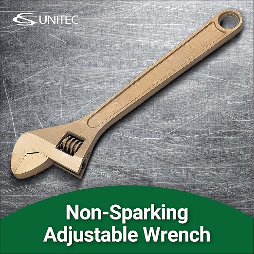 CS Unitec | EX501-12B | Non-Sparking 12" Adjustable Wrench - Copper Beryllium, TUV Certified