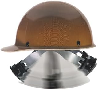 MSA 816651 Skullgard Cap Style Safety Hard Hat with Swing Ratchet Suspension | Non-slotted Cap, Made of Phenolic Resin, Radiant Heat Loads up to 350F - Standard Size in Tan