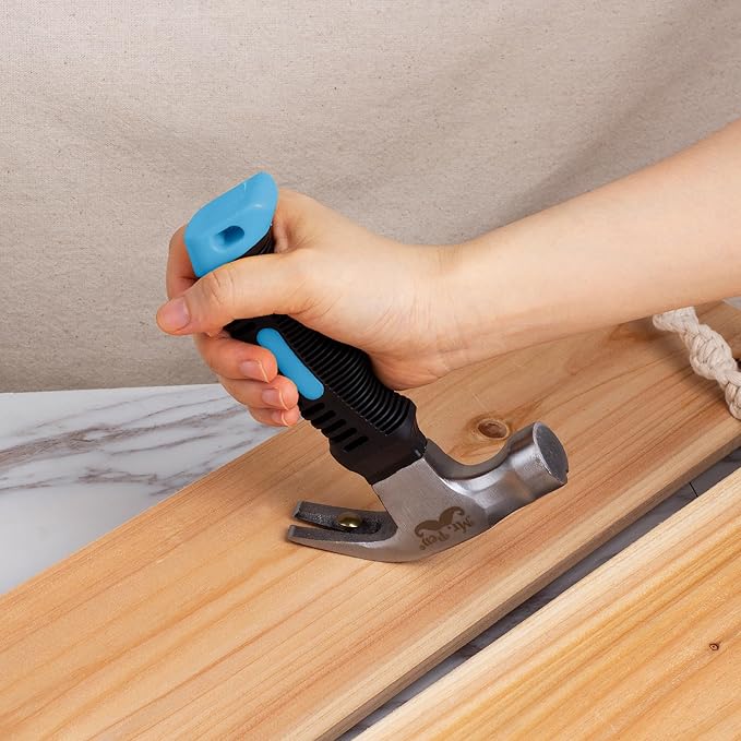 Mr. Pen- Claw Hammer, 8oz, Light Blue, Magnetic, Small Claw Nail Hammer for Women for Camping, Wood Working, House Repairs, Claw, Stubby, Tack