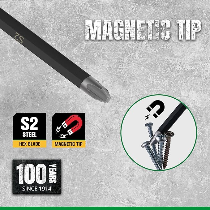SK 2-Piece Heavy Duty Screwdriver Set, Demolition Driver, Slotted and Phillips, S2 Steel, SureGrip Handle