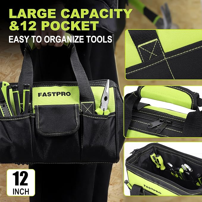 FASTPRO 220-Piece Home Tool Set, Household Repairing Tool Kit, Green