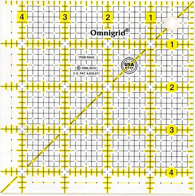 Omnigrid Square Quilting Ruler Value Pack (2-1/2", 4-1/2", 6-1/2", 9-1/2")