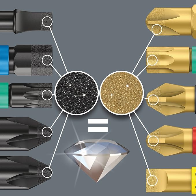 BIT-CHECK 7 PZ DIAMOND 1 BITS + UNIVERSAL BITHOLDER