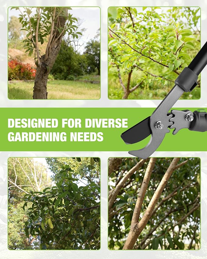 WORKPRO Bypass Lopper for Gardening, 28" Branch Cutter with 1.5" Cutting Capacity, Heavy Duty Pruning Shear Featuring Gear System for Tree Trimming, Tree Cutter Handheld with SK5 Blade