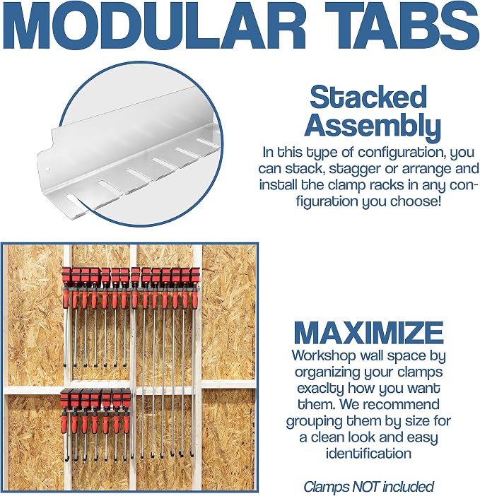 Fulton Woodworking Tools Bar/Parallel Clamp Modular Clamp Rack