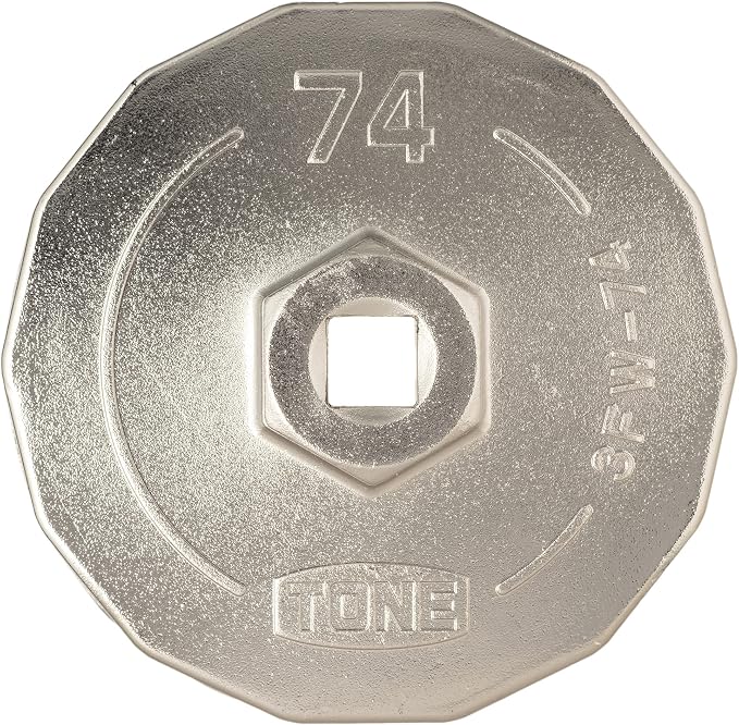 TONE Oil Filter Wrench 3FW-74 3/8" Inch Drive φ74