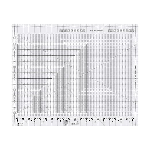 Creative Grids Stripology XL Slotted Quilting Ruler - CGRGE1XL – Made in USA, 17-3/4in x 22in, Non-Slip Grip Extra Large Acrylic Fabric Strip Cutting, Sewing, Crafting, Patchwork Ruler & Template