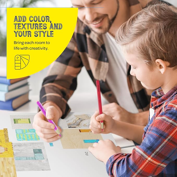 Dan&Darci Architecture Kit for Kids - 8 9 10 11 12 Year Old Girl Gifts - Boys Toys Age 8-10 - STEM Toys for Ages 8-13 - 12 Year Old Boy Birthday Gift for Girls - Architect Home Model Kit
