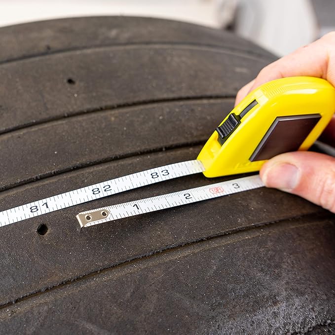 10' Tire Stagger Tape Measure with Magnetic Back (4 Pack)