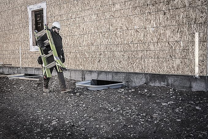 Little Giant Ladder Systems Dark Horse 2.0, M17, 17ft, Multi-Position Ladder, Fiberglass, Type 1A, 300 lbs Weight Rating, (16117-001)