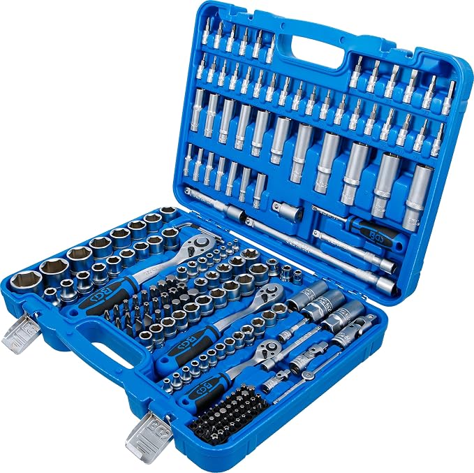 BGS 2243 | Socket Set Hexagon | 6.3 mm (1/4") / 10 mm (3/8") / 12.5 mm (1/2") Drive | 192 pcs.