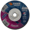 Weiler 58306 4-1/2 Inch Cutting Wheel, Tiger Ceramic Stainless Steel Superior Life & Cut Contaminant Free Max Performance Cutting, .045" CER60S Type 27 5/8"-11 Hub, Pack of 10