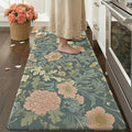 Color&Geometry Floral Kitchen Mat 24"x59", Anti Fatigue Mats for Kitchen Floor, Kitchen Rugs Non Slip, Waterproof & Oil Proof Kitchen Runner for Standing Desk Office, Sink - Sage Green