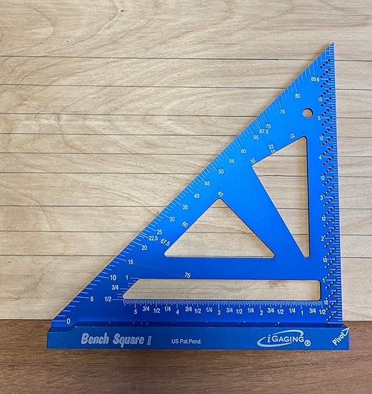 iGaging Bench Square 4" & 7" (Aluminum, Set), Tri Square Set, #36-BS-47-A