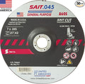 United Abrasives-SAIT 22053 A60S General Purpose Cut-Off Wheels (Type 27/Type 42 Depressed Center) 7" x .045" x 7/8", 50-Pack