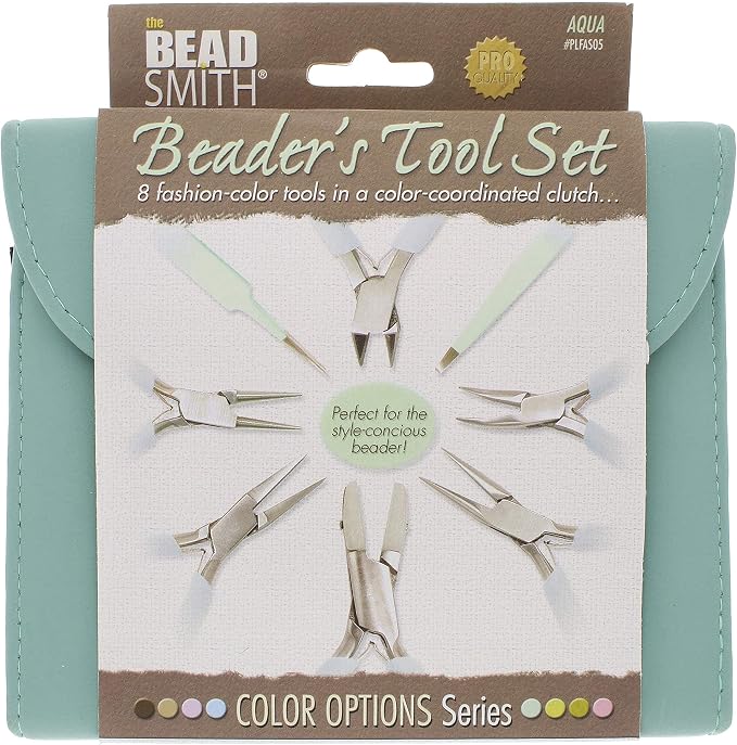 The Beadsmith Fashion Color Pliers, Jewelry Making Supply Set of 8