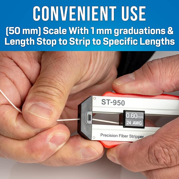 Jonard Tools ST-950 Precision Fiber Optic Stripper (600-1100 Micron)