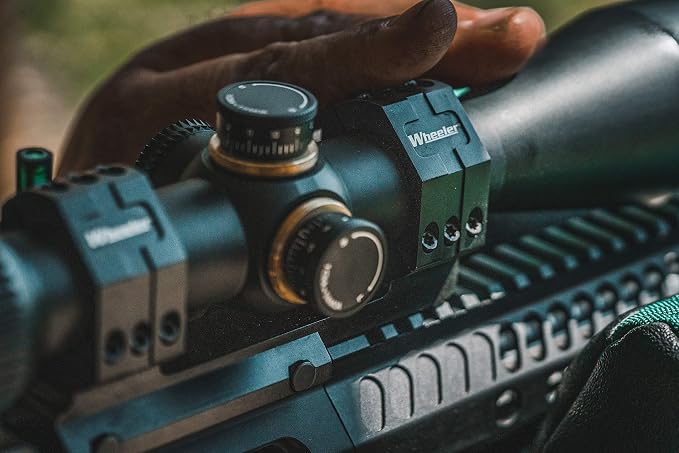Wheeler 1 Piece Pic Rail Cantilever Scope Mounts with Integrated Anti-Cant Indicator for Leveling, Shooting and Gunsmithing