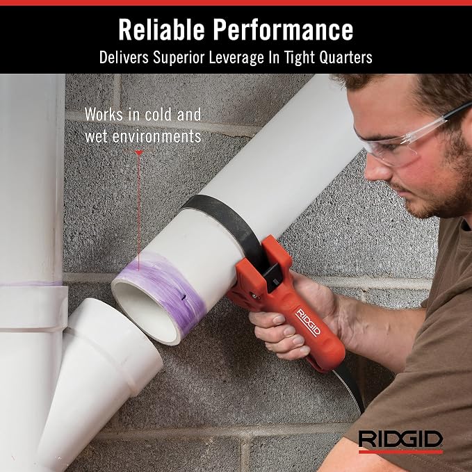 RIDGID 42478 STRAPLOCK Pipe Handle 7" Strap Wrench, Red