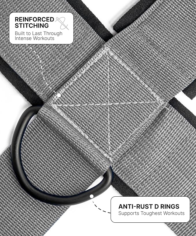 DMoose Fitness Neck Harness for Weight Lifting - Soft Padded Head & Chin Strap with 30" Heavy Duty Steel Chain - Neck Exerciser, Trainer & Strengthener to Support Injury Recovery and Intense Workouts