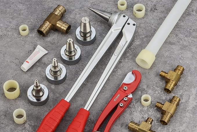 iCrimp 3/8,1/2,3/4,1-inch ProPEX Expanding Tool Kit with Pipe Cutter for ProPex Fitting meets ASTM F1960