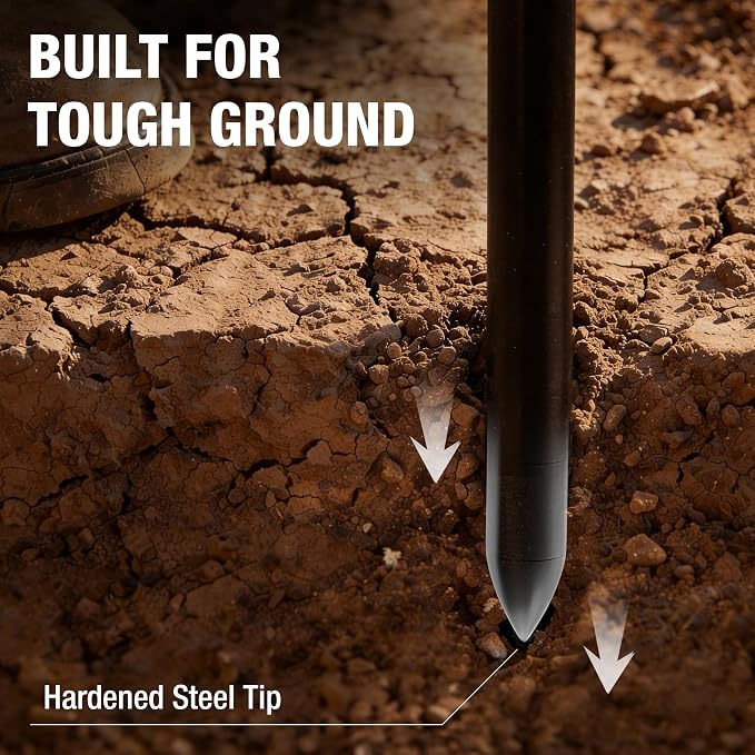 HOMESTEAD 48-Inch Soil Probe Rod with wide T handle, Comfortable Grip for Locating underground pipes and septic tanks