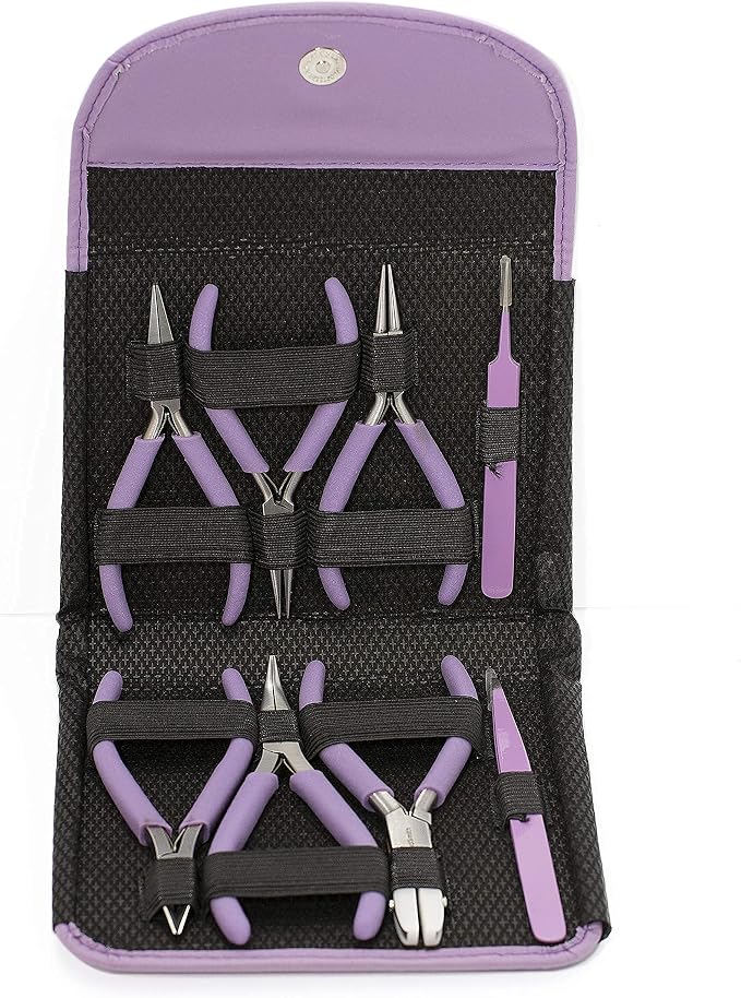 The Beadsmith Fashion Color Pliers, Jewelry Making Supply Set of 8