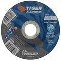 Weiler 58205 4-1/2 Inch Cutting Wheel, Tiger Aluminum Non-loading Contaminant-free High Performance Cutting, .045" ALU60S Type 27 7/8" Arbor, Pack of 25